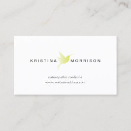 Grönt Hummingbird Logotyp Naturopaths, Healthcare Visitkort