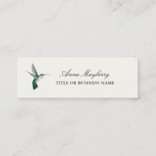 Grönt Hummingbird Mini Visitkort