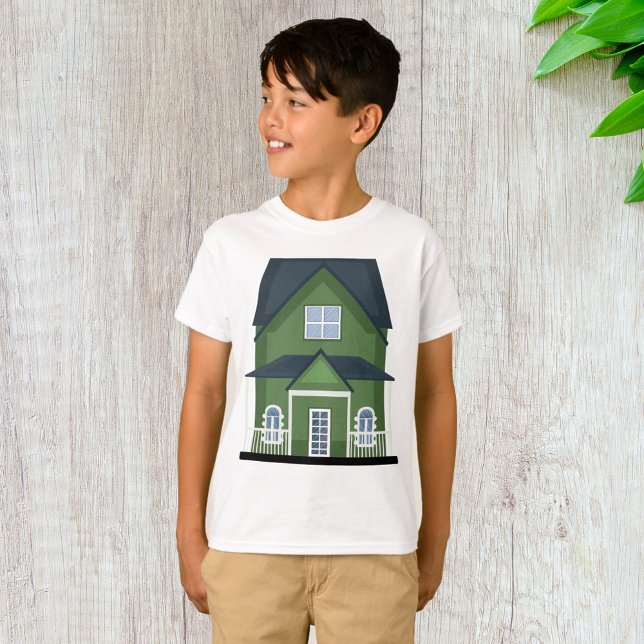 Grönt Hus Bostadshus T Shirt (Skapare uppladdad)