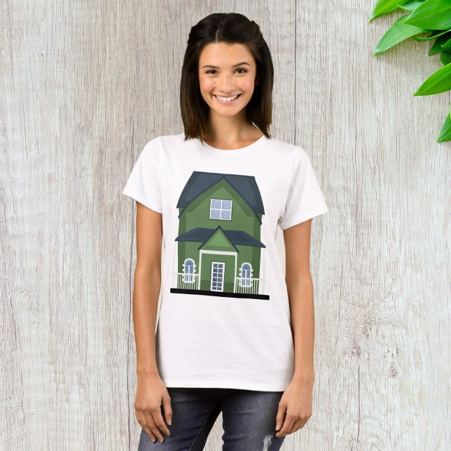 Grönt Hus Bostadshus T Shirt (Skapare uppladdad)