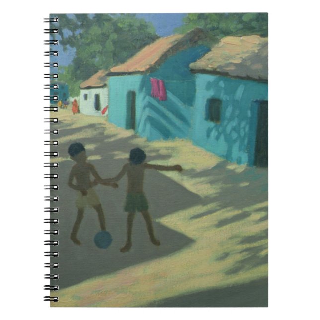 Grönt hus Indien Anteckningsbok Med Spiral (Framsidan)