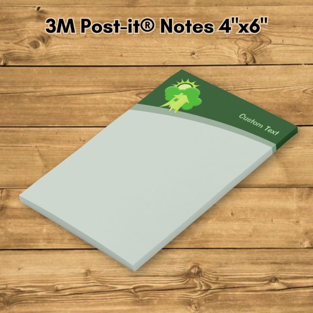 Grönt Hus Post-it Block (Skapare uppladdad)