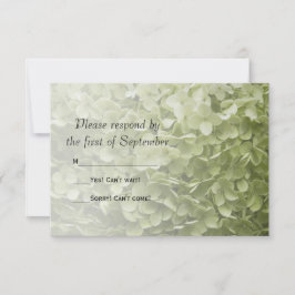 Grönt Hydrangea Blommigt Bröllop OSA Kort