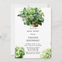 Grönt Hydrangea Butterfly Cuptårta Möhippa