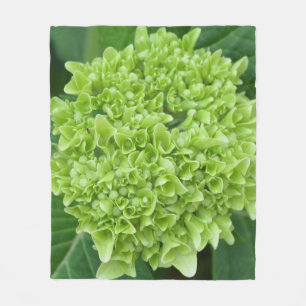 Grönt Hydrangea Fleecefilt