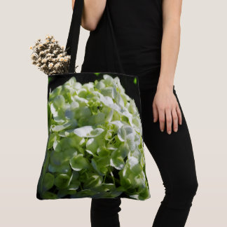 Grönt Hydrangeas Flowers Tygkasse
