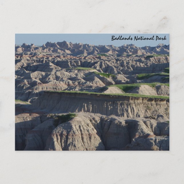 Grönt i badlands vykort (Framsida)