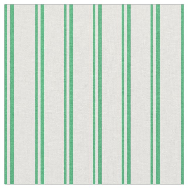 Grönt i havet och Mint Cream Färgad Rand Mönster Tyg (Närbild)