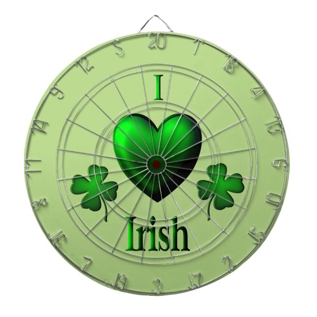 Grönt I Heart Irish Piltavla (Framsidan)