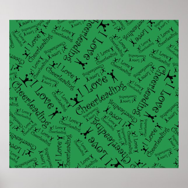 Grönt I kärlek cheerlead Poster (Framsidan)