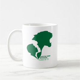 Grönt i konstskolan Silhouettes Kaffemugg