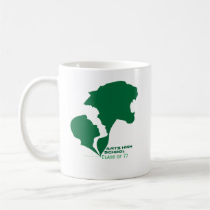 Grönt i konstskolan Silhouettes Kaffemugg