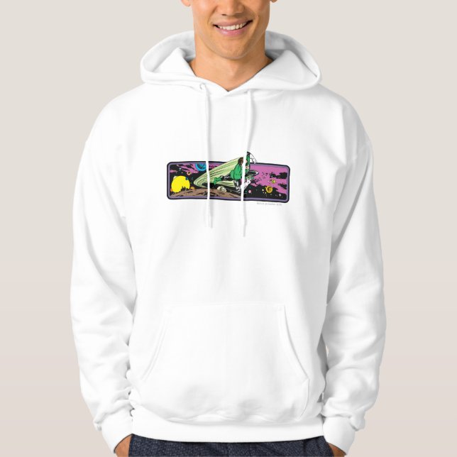 Grönt i mellanrum hoodie (Framsida)