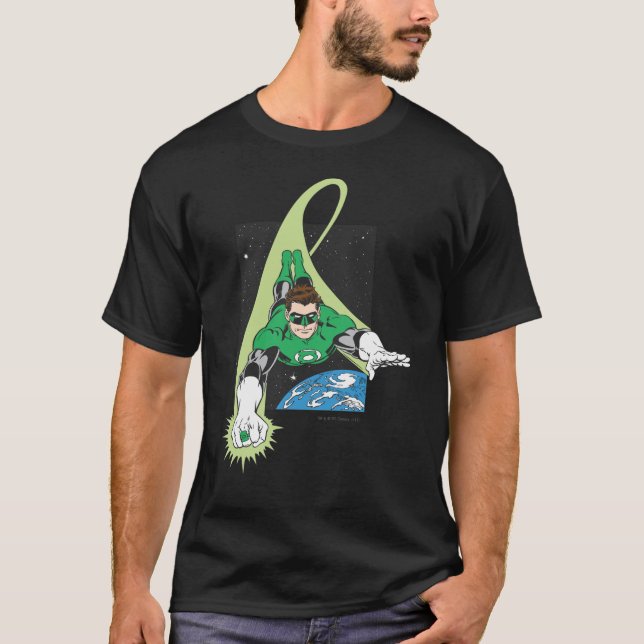 Grönt i mellanrum t shirt (Framsida)