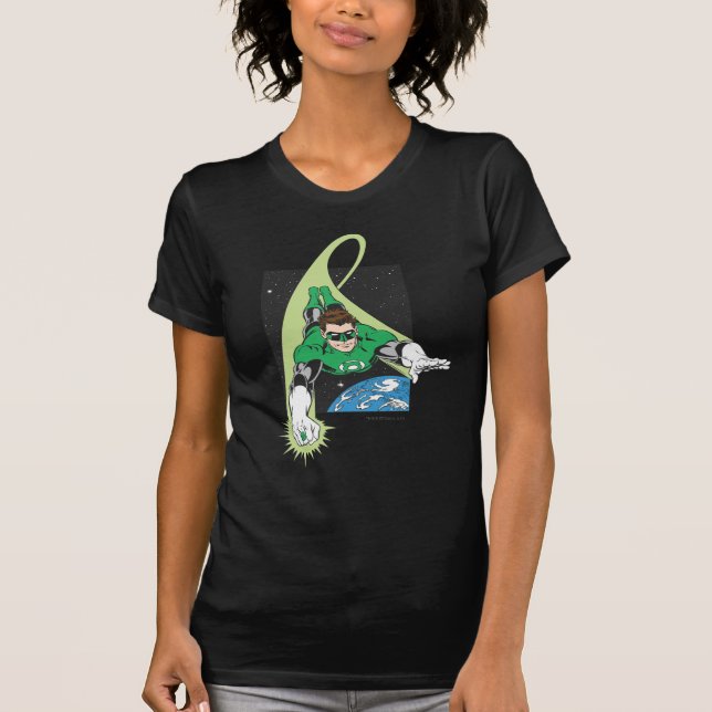 Grönt i mellanrum tee shirt (Framsida)