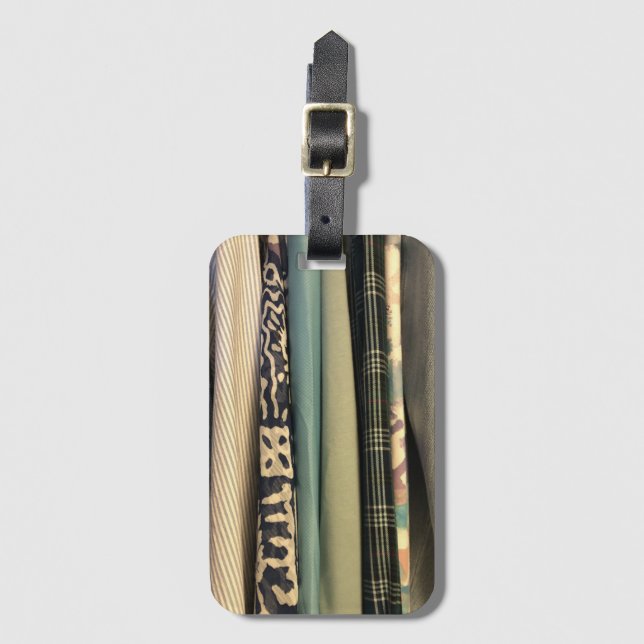 Grönt i utskrift bagagebricka (Framsida vertikal)