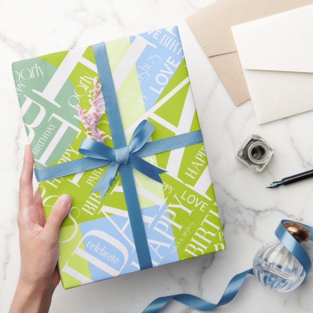 Grönt-ID274 för blocket Add Kort Namn Färg Presentpapper (Gåvor)