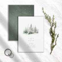 Grönt-ID för Rustic Winter Wedding Forest ID1049