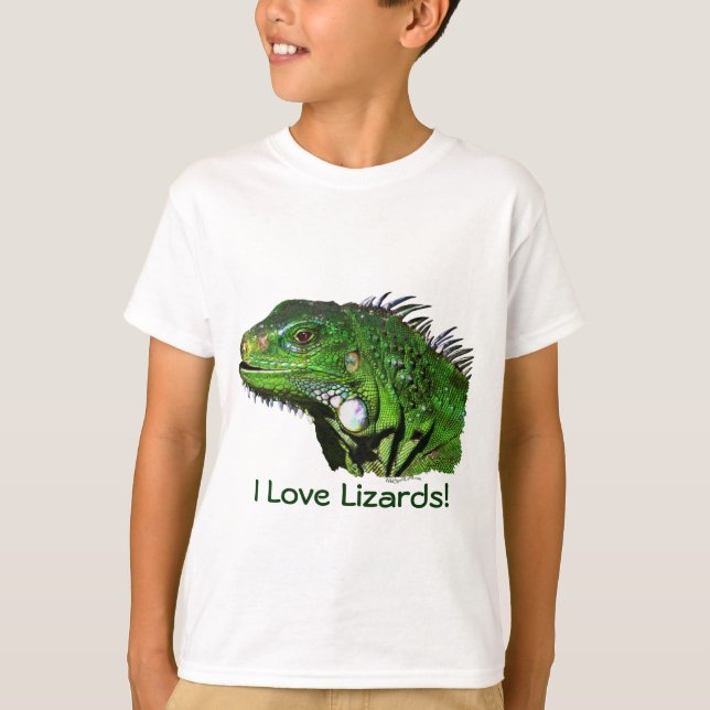 Grönt Iguana Collection T-shirt (Framsida)
