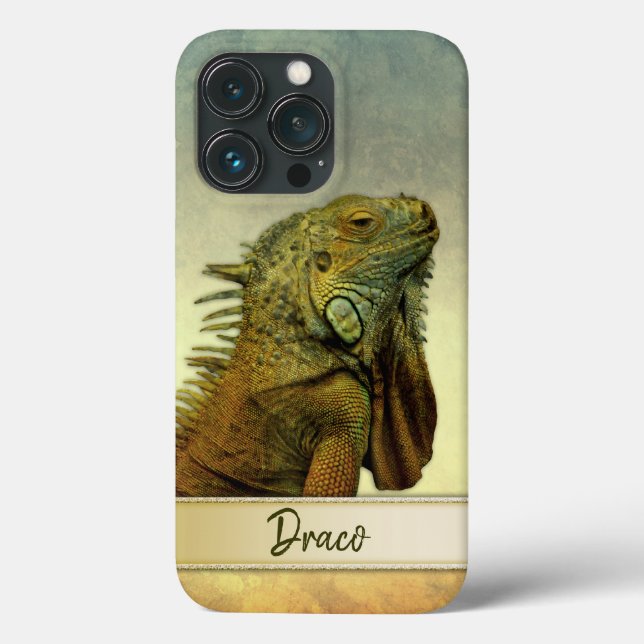 Grönt Iguana Personalizable (Baksida)