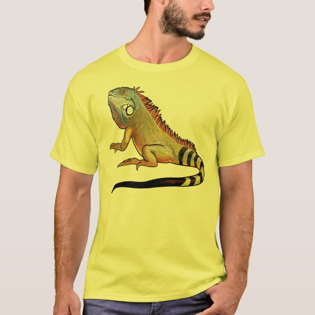 grönt iguana t-shirt (Framsida)