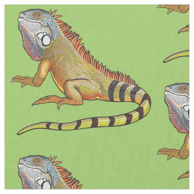 grönt iguana tyg (Närbild)