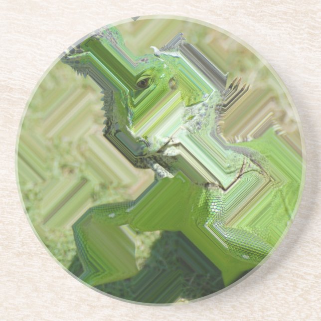 Grönt Iguana Underlägg (Framsidan)