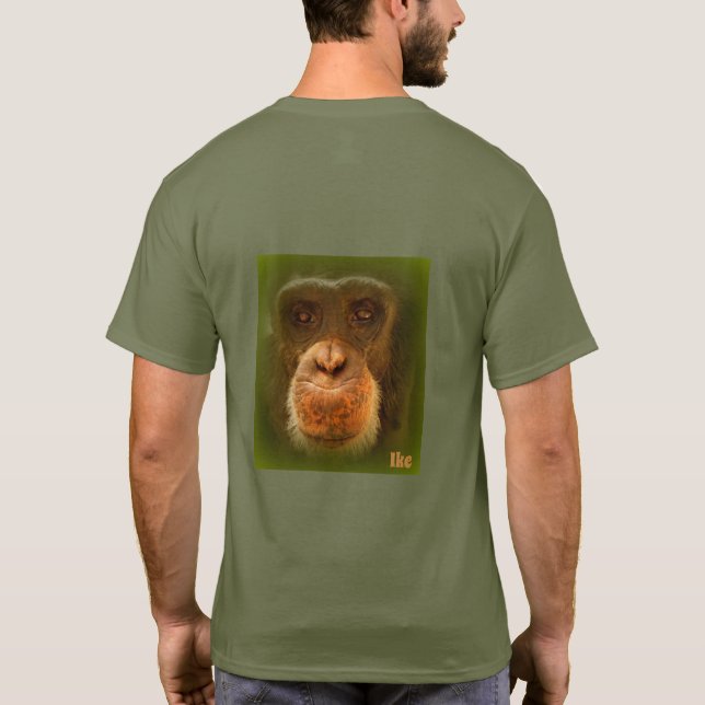 Grönt Ike-shirt T Shirt (Baksida)