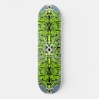 Grönt imperium tribal design mini skateboard bräda 18,5 cm