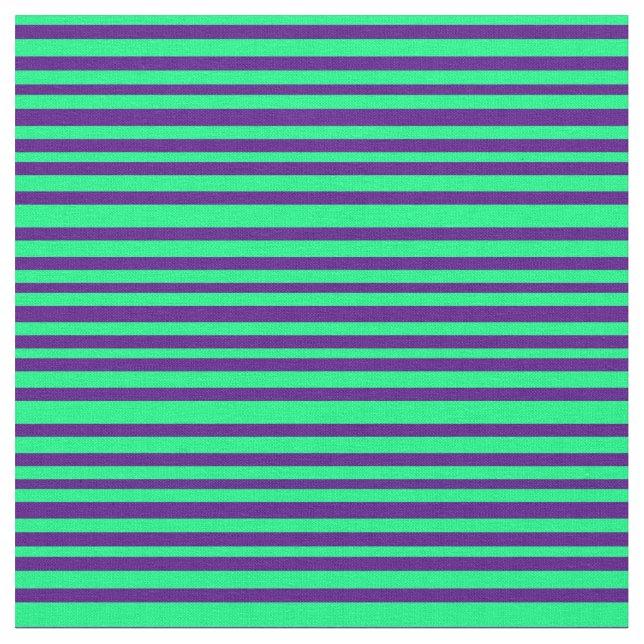 Grönt & Indigo Färgad Mönster Tyg (Närbild)