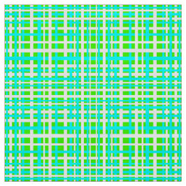 Grönt & Interlocking randar för Aqua Tyg