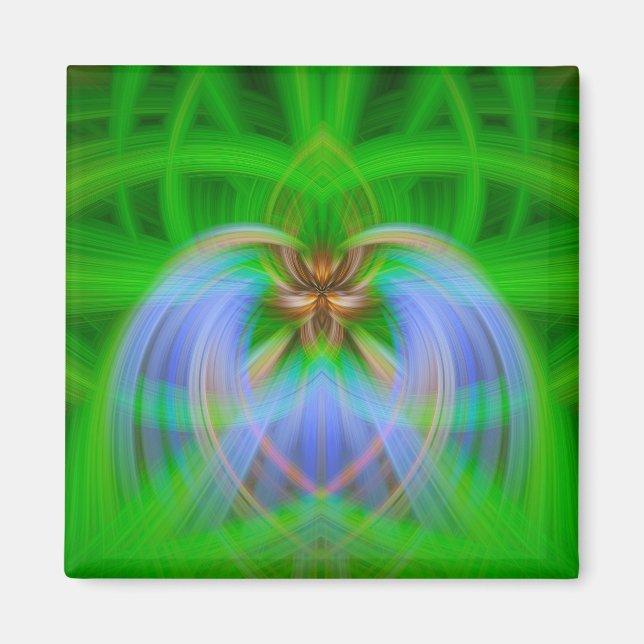 Grönt Intricacy Magnet (Framsidan)