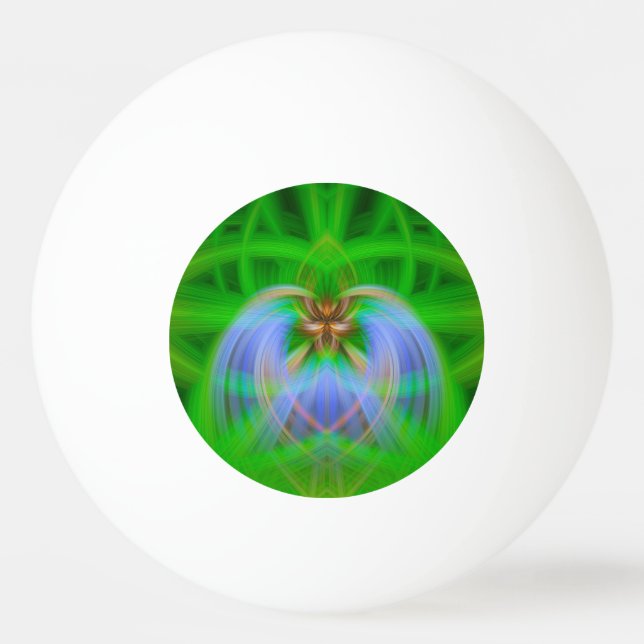 Grönt Intricacy Pingisboll (Framsidan)