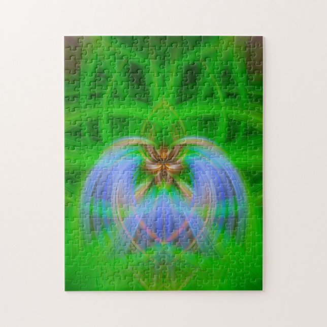 Grönt Intricacy Pussel (Vertikal)