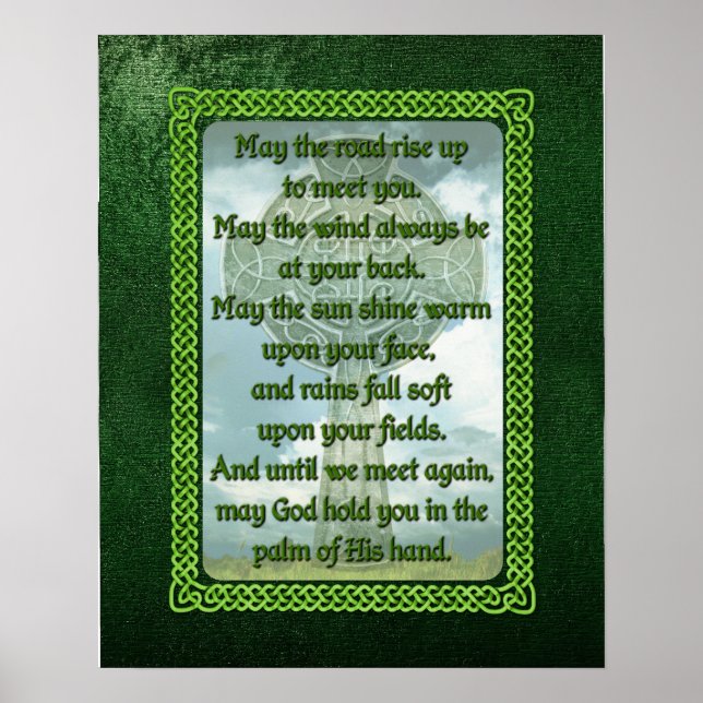 Grönt Irish Bluting Poster (Framsidan)
