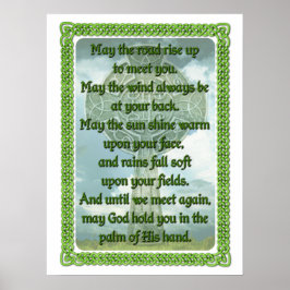 Grönt Irish Bluting Poster