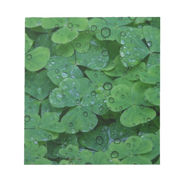Grönt Irish Klöver Anteckningsblock (Framsida)