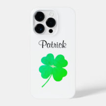 Grönt Irish Shamrock St. Patrick's Day Phone Case