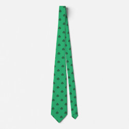 Grönt Irish Shamrocks Polka dots Mönster Slips
