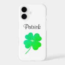 Grönt irländskt Shamrock St. Patrick's Day Telefon