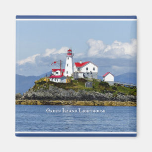 Grönt Island Lighthouse, England Magnet
