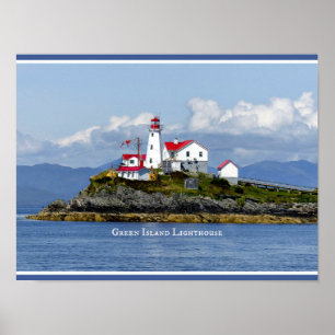 Grönt Island Lighthouse, England Poster