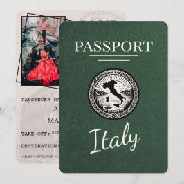 Grönt Italien Passport Spara Datumet