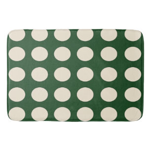 Grönt Ivory Färg Polka Dot Badrumsmatta