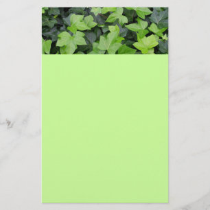 Grönt Ivy botaniskt utskrift Brevpapper