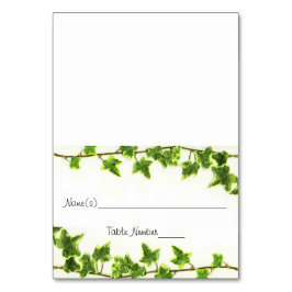 Grönt Ivy - eskortera Bordsnummer kort
