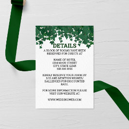 Grönt Ivy Garden Wedding Tilläggskort