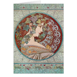 Grönt Ivy Goddess Art OBS Kort