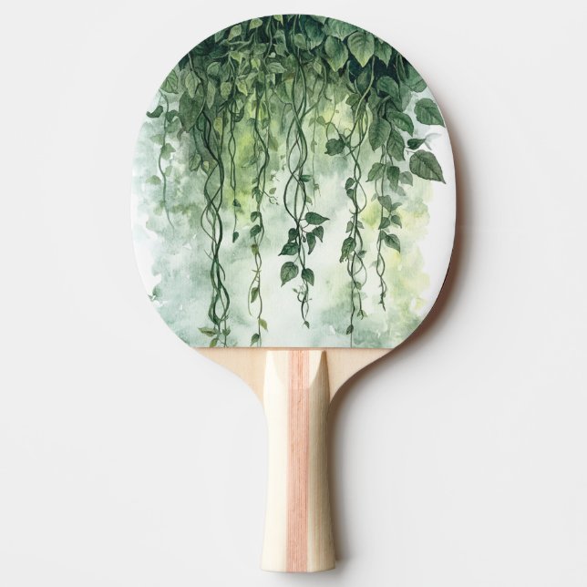 Grönt Ivy Leopard Pingisracket (Framsidan)