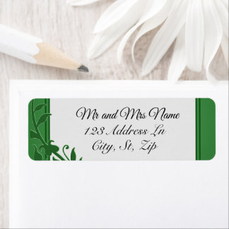 Grönt Ivy Returadress Etikett